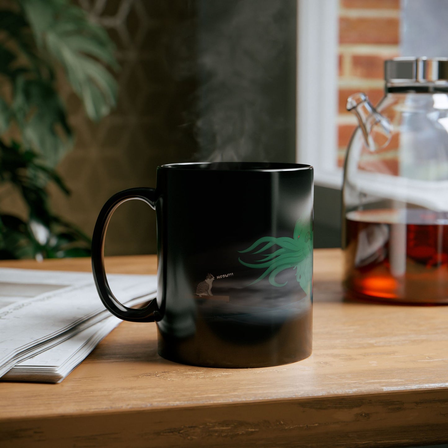 š Cat vs. Cthulhu Mug š - Epic Coffee Battles! ā - Free Shipping š