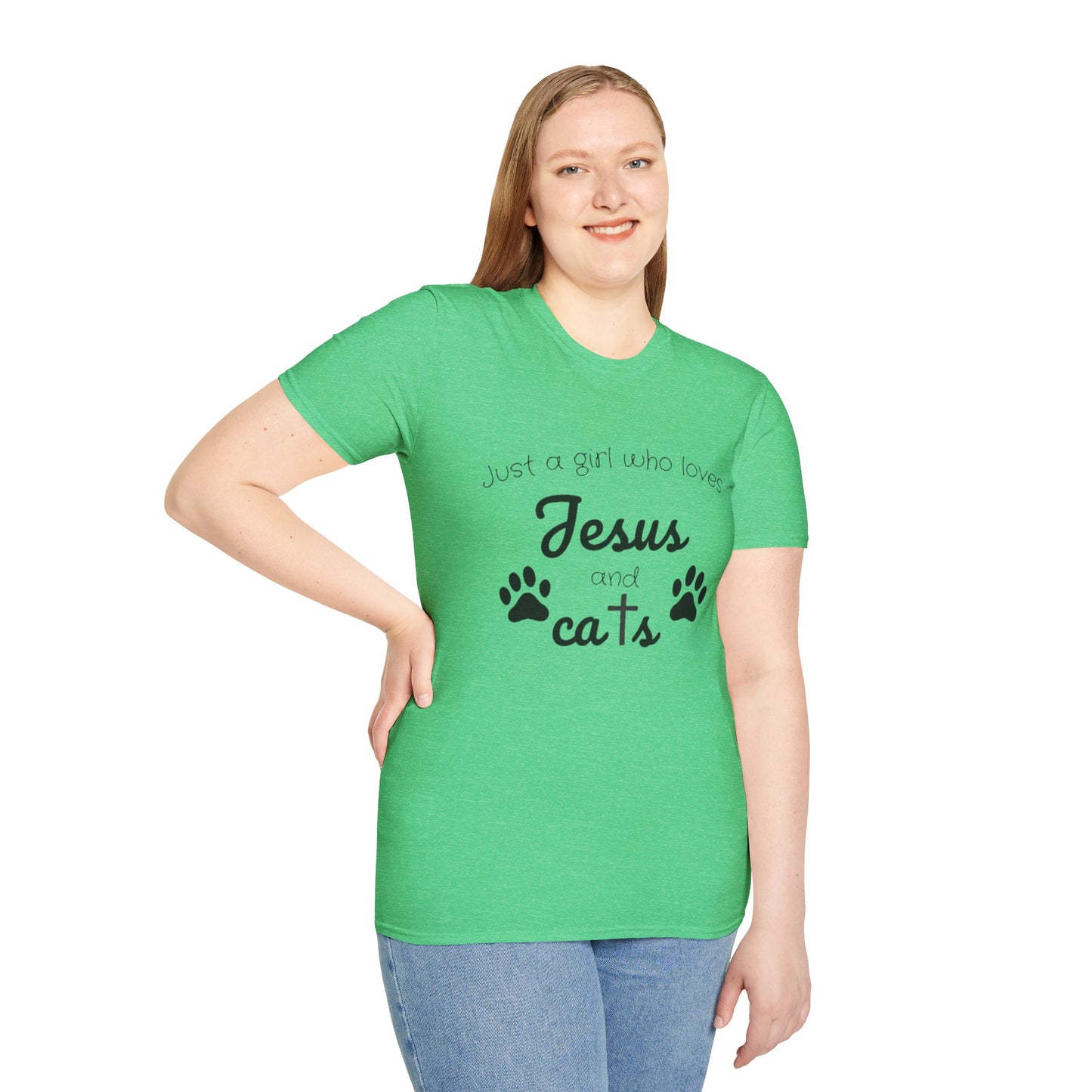 Jesus & Cats Christian Cat Lover Tee | Unique Faith & Feline Gift