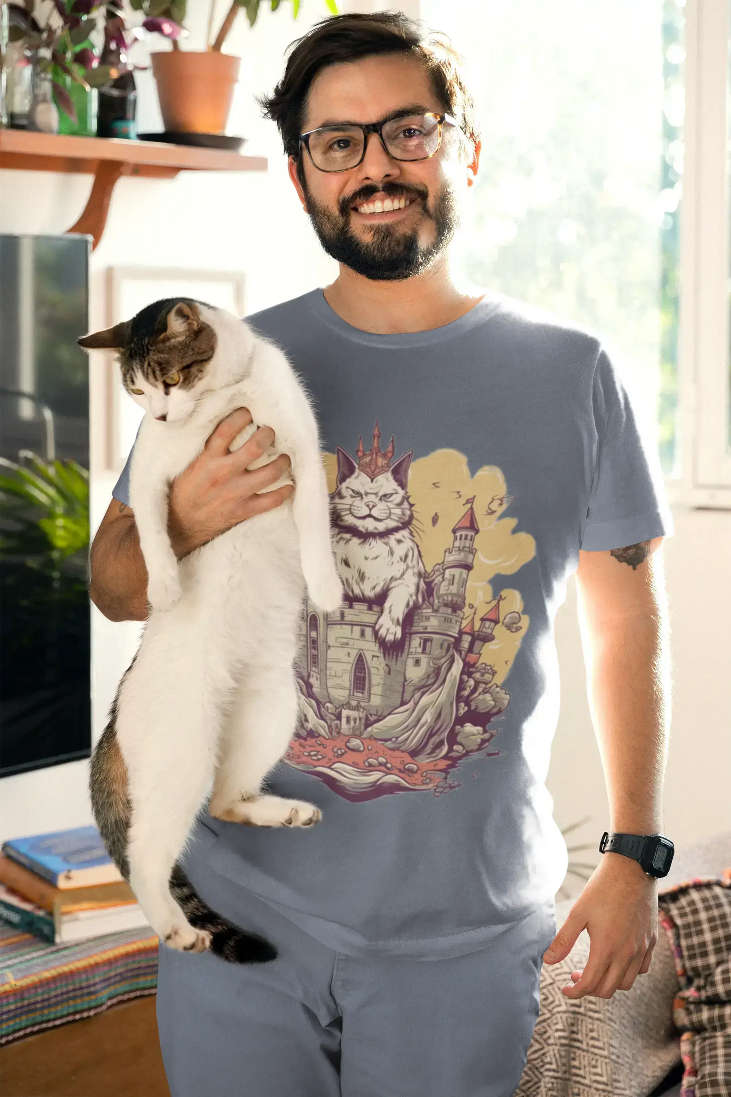 π Cat King T-Shirt | Rule Your Wardrobe in Purr-fect Comfort