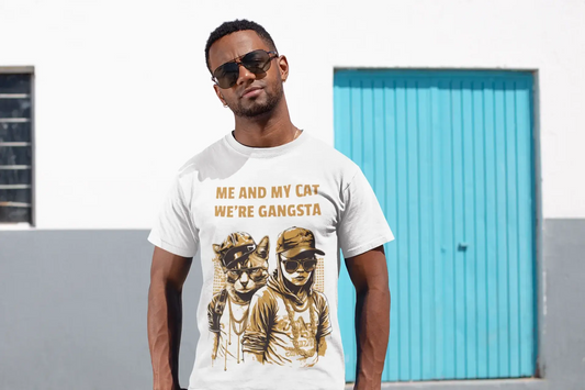 Catitude & Cityscapes T-Shirt | Streetwear Cat Tee | Free Shipping