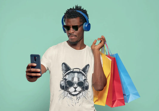 DJ Cat Groove T-Shirt – Hip-Hop Vibes, Streetwear Style