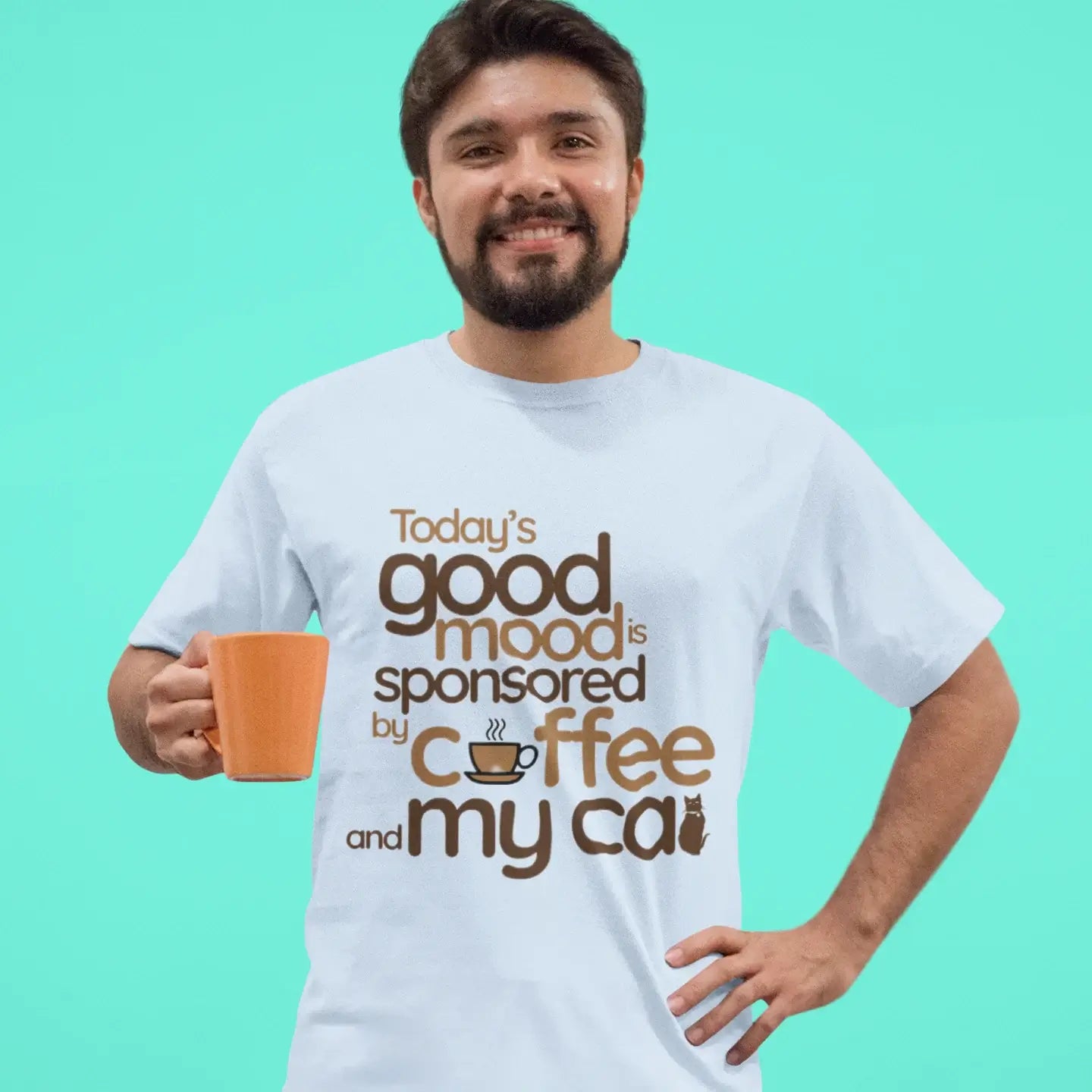 Coffee & Cats Kind of Day β Funny Cat Lover T-Shirt for Caffeine Addicts