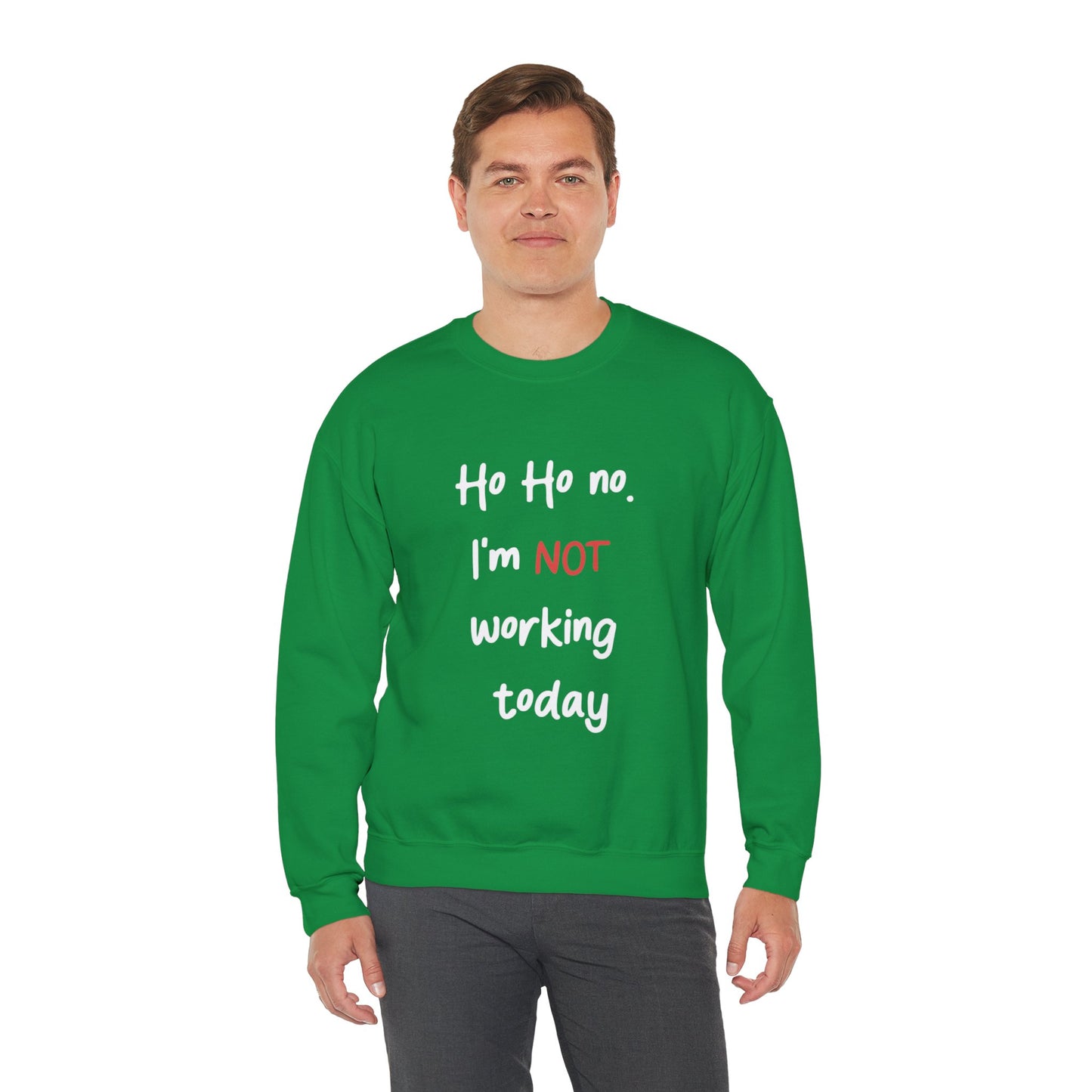 Ho Ho No! Funny Holiday Crewneck Sweatshirt