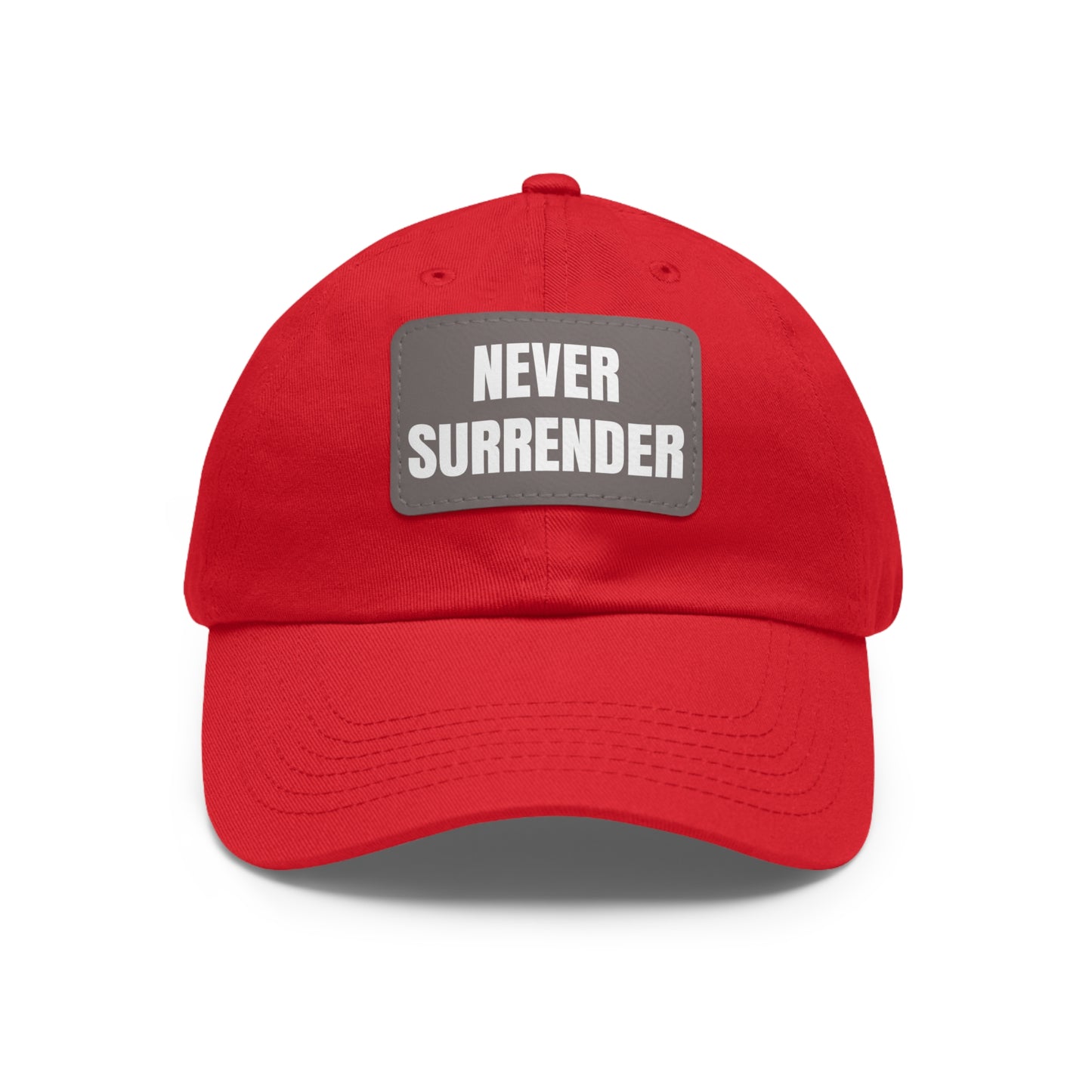 🔥 Never Surrender Warrior Cap 💪 - Red Hot Motivation Headgear