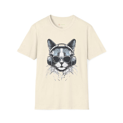 DJ Cat Groove T-Shirt – Hip-Hop Vibes, Streetwear Style