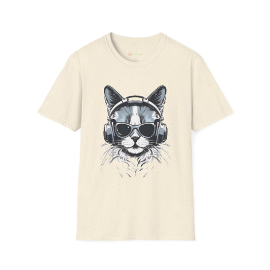DJ Cat Groove T-Shirt – Hip-Hop Vibes, Streetwear Style