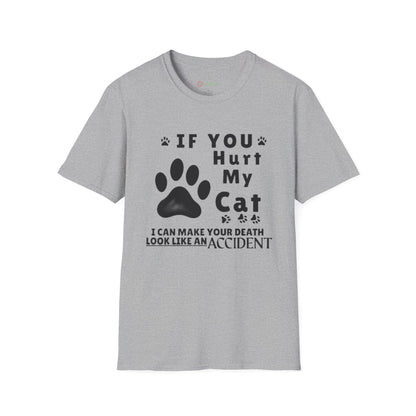 “If You Hurt My Cat” Funny Cat Lover Tee | Hilarious Threat Shirt for Fierce Pet Parents