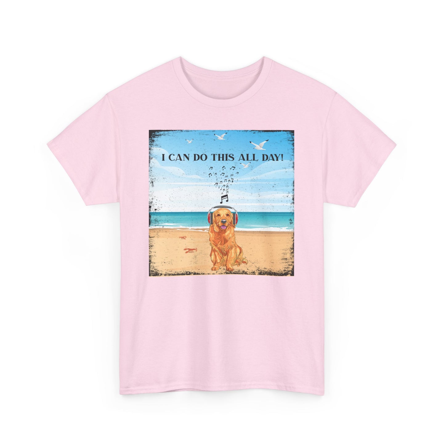 Beach Vibes: Dog with Headphones T-Shirt