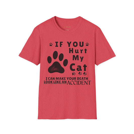 “If You Hurt My Cat” Funny Cat Lover Tee | Hilarious Threat Shirt for Fierce Pet Parents