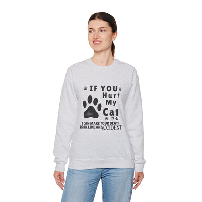 If You Hurt My Cat Sweatshirt – Funny Cat Mom & Dad Gift