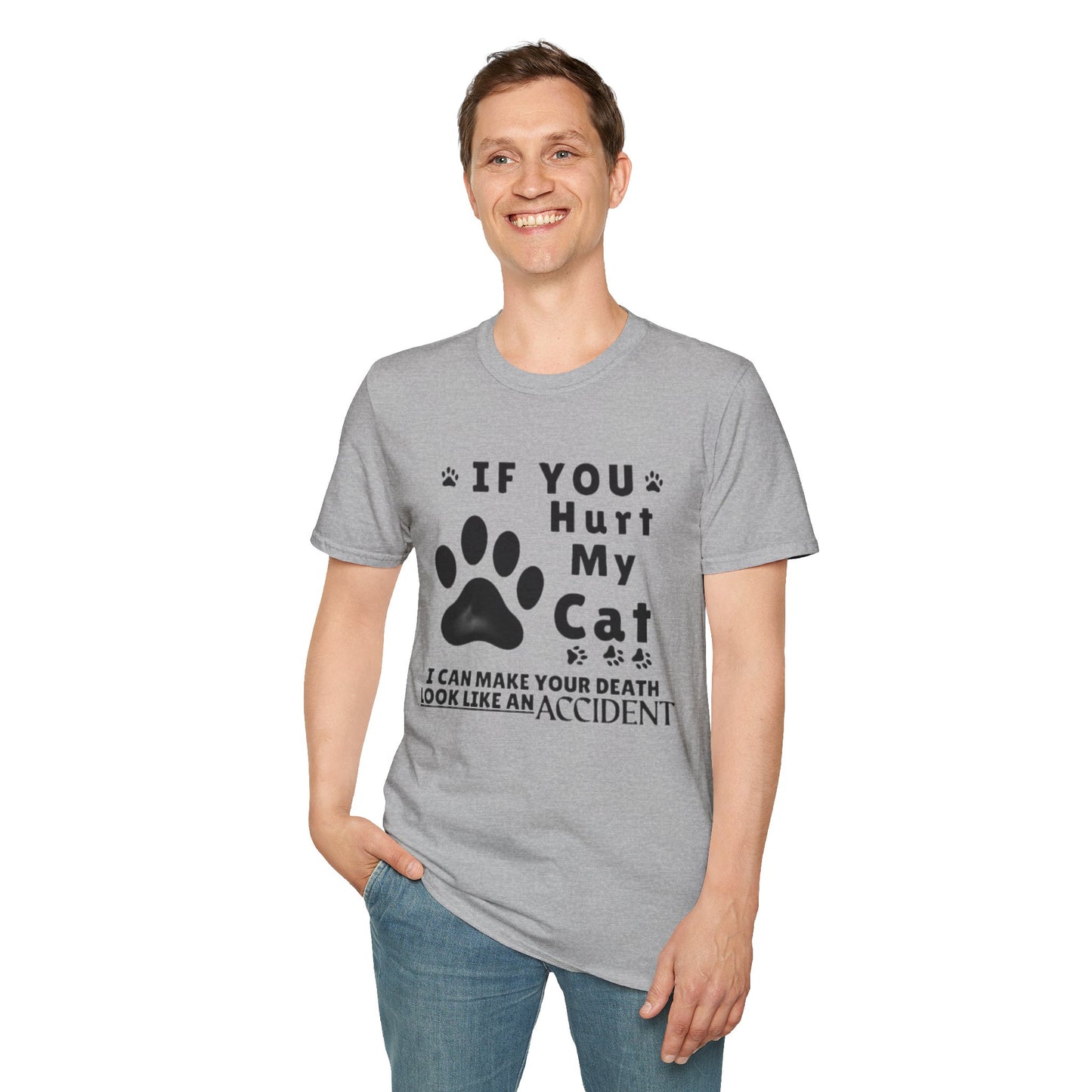 “If You Hurt My Cat” Funny Cat Lover Tee | Hilarious Threat Shirt for Fierce Pet Parents