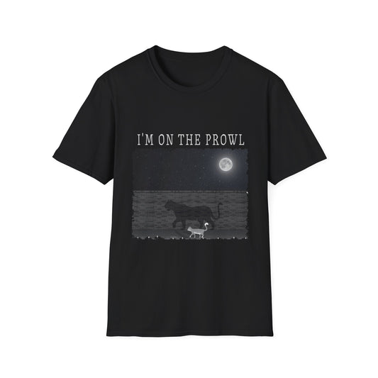 🐈‍⬛ Shadow Prowler Tee: Moonlit Cat Adventure 🌃