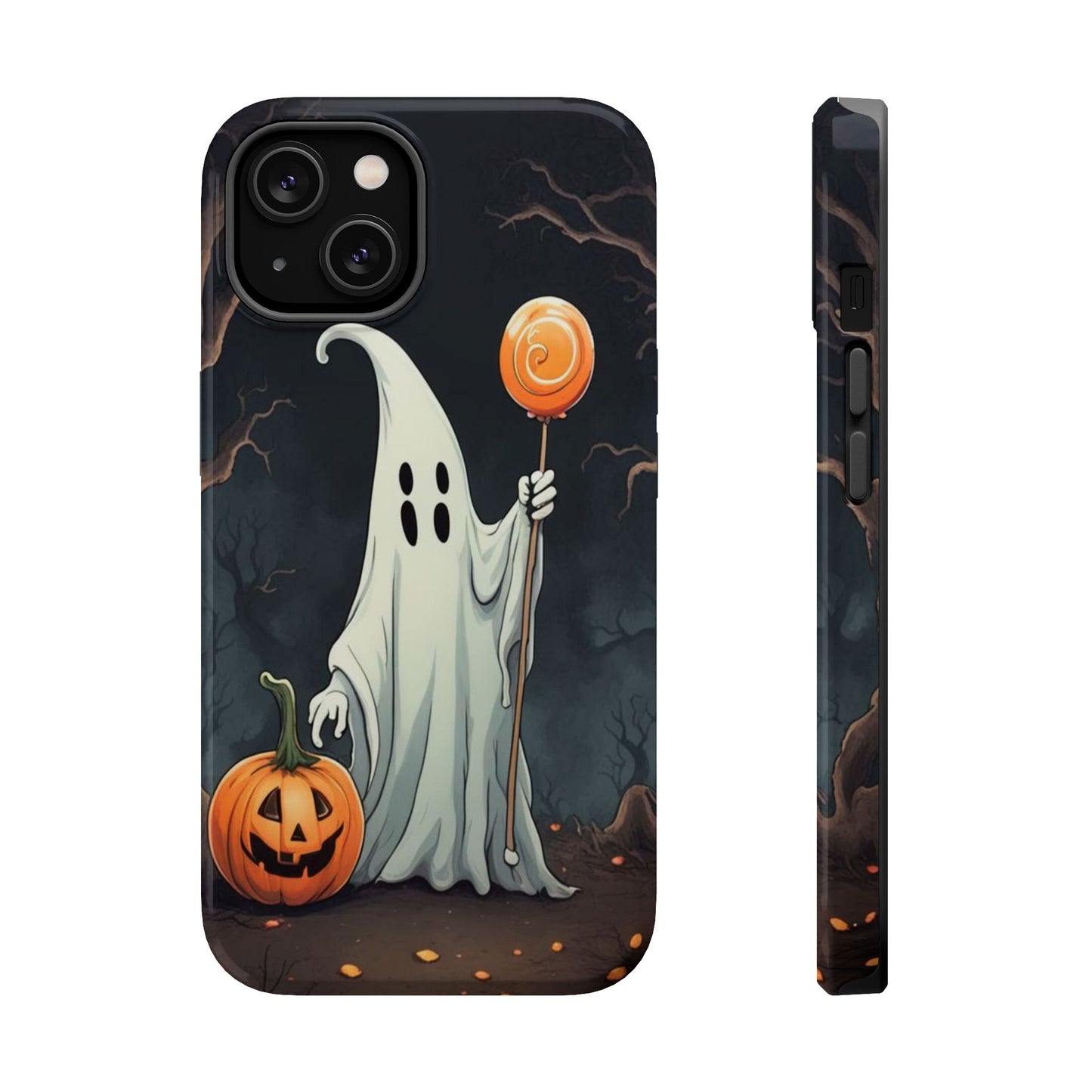 Spooktacular MagSafe Ghost Lollipop Halloween Phone Case