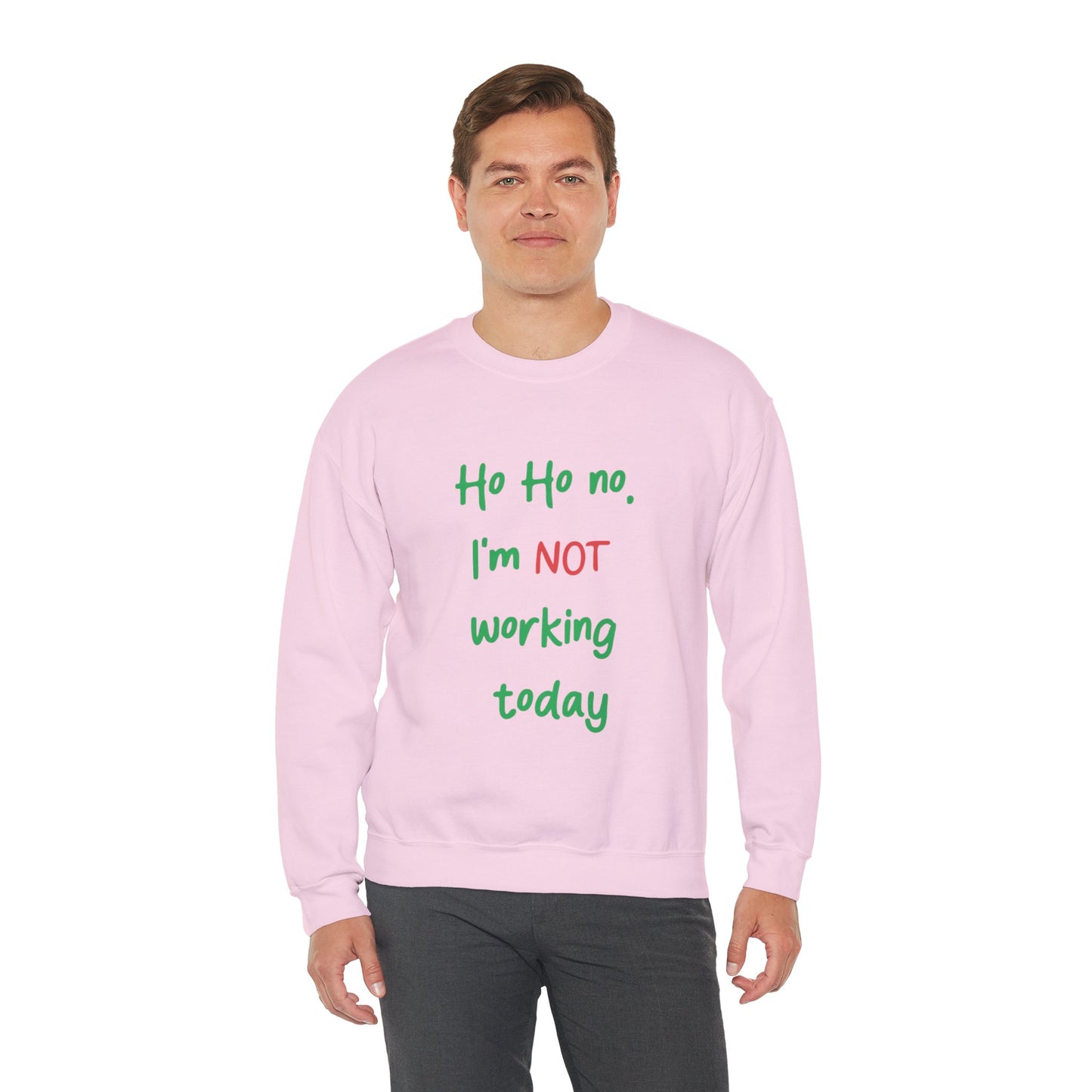 Ho Ho No! Funny Holiday Crewneck Sweatshirt