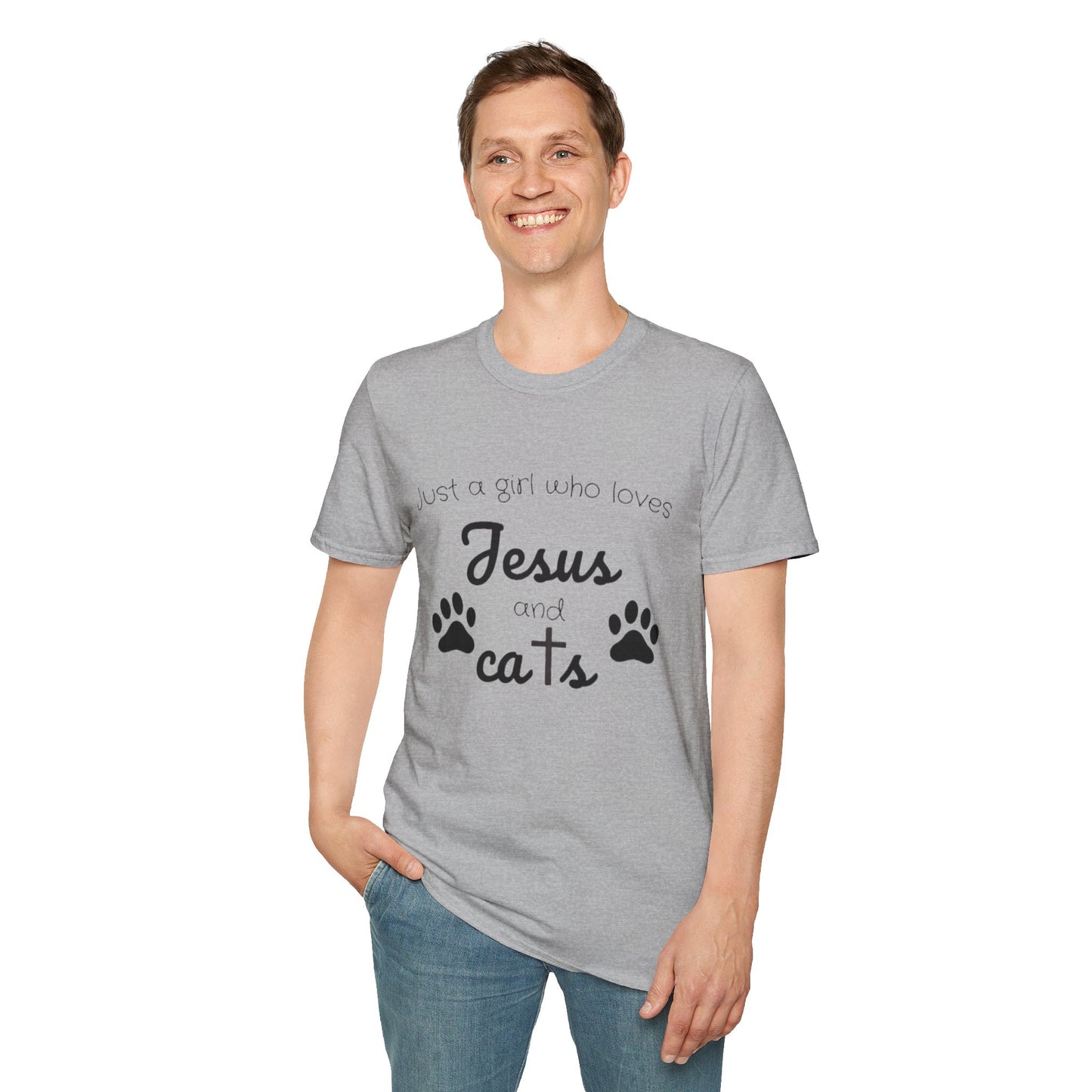 Jesus & Cats Christian Cat Lover Tee | Unique Faith & Feline Gift