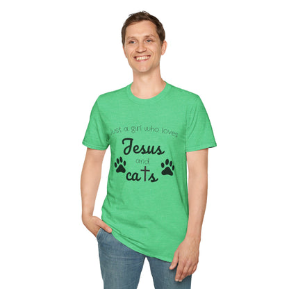 Jesus & Cats Christian Cat Lover Tee | Unique Faith & Feline Gift