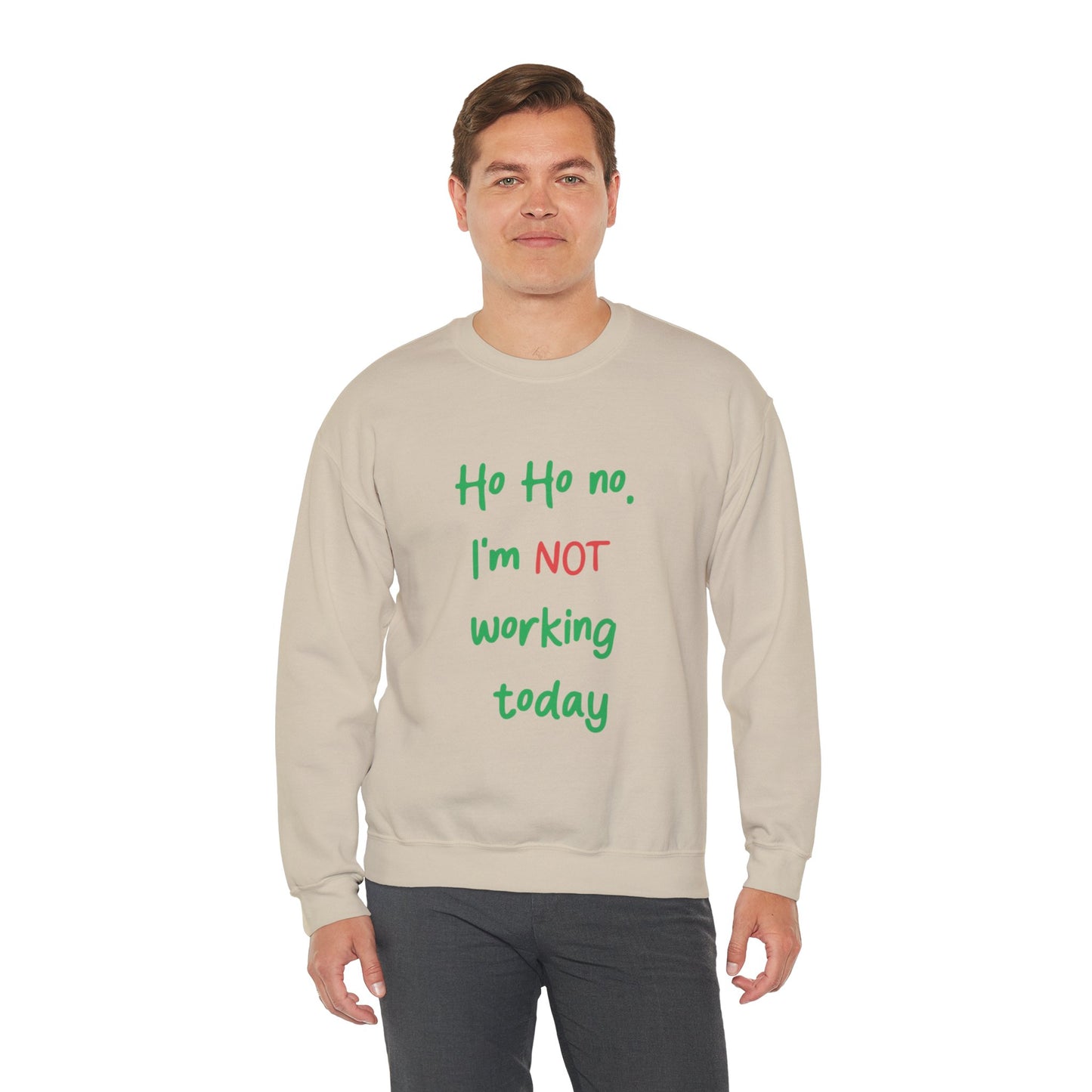 Ho Ho No! Funny Holiday Crewneck Sweatshirt