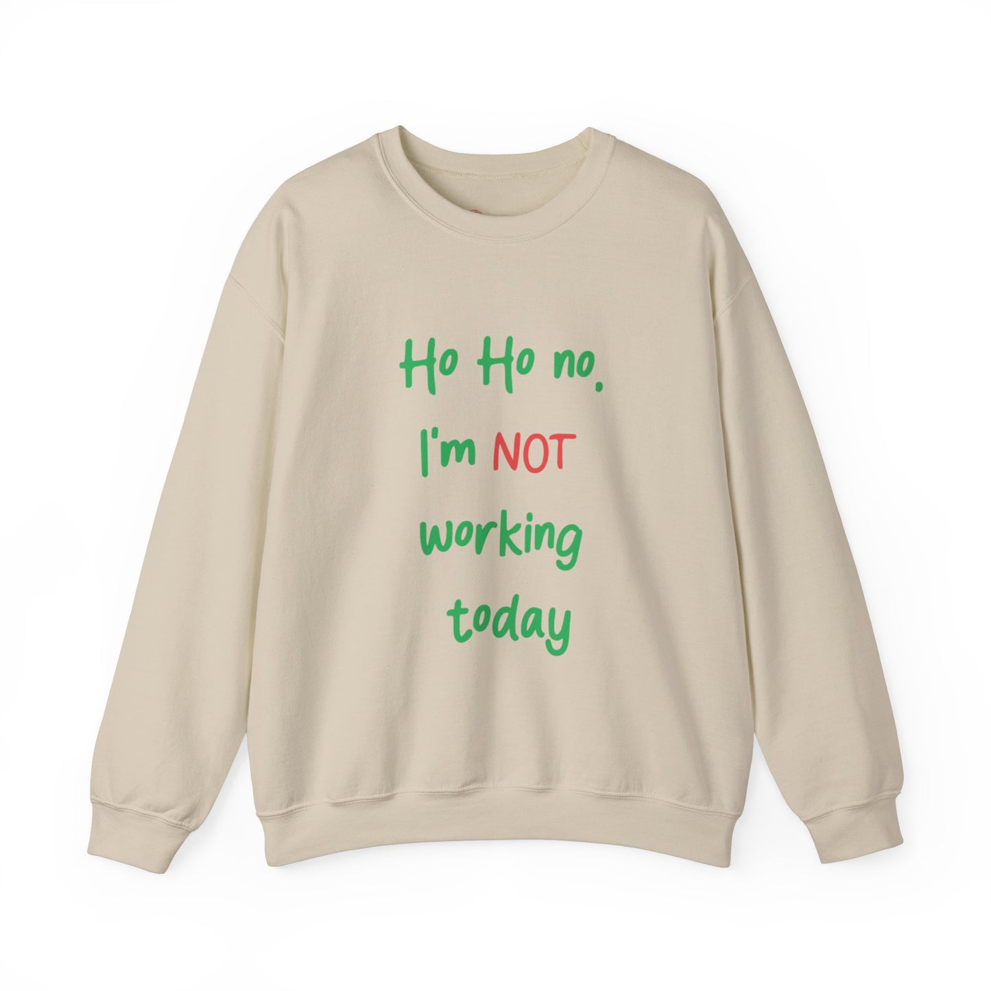 Ho Ho No! Funny Holiday Crewneck Sweatshirt