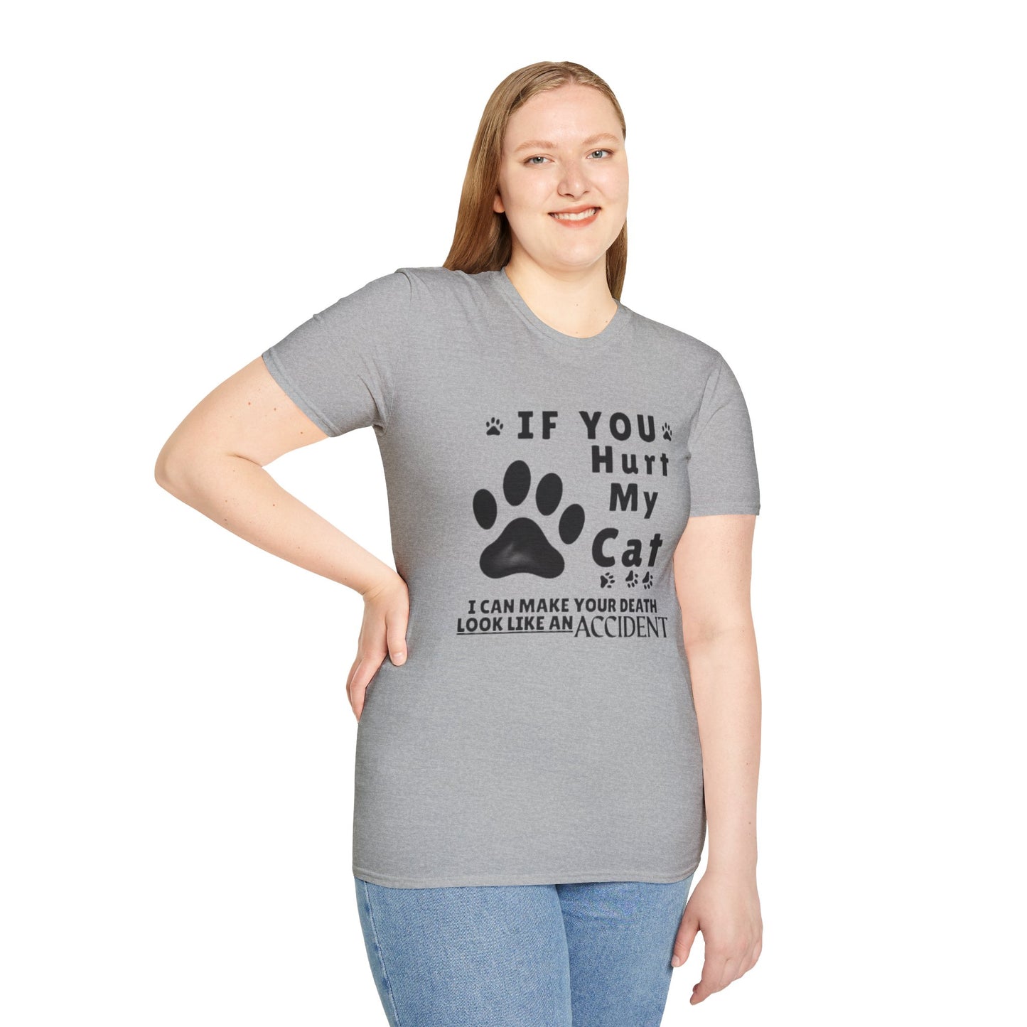 “If You Hurt My Cat” Funny Cat Lover Tee | Hilarious Threat Shirt for Fierce Pet Parents