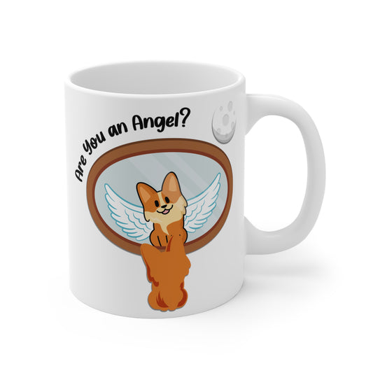 My Winged Wonder: Magical Corgi Mug 🐾✨