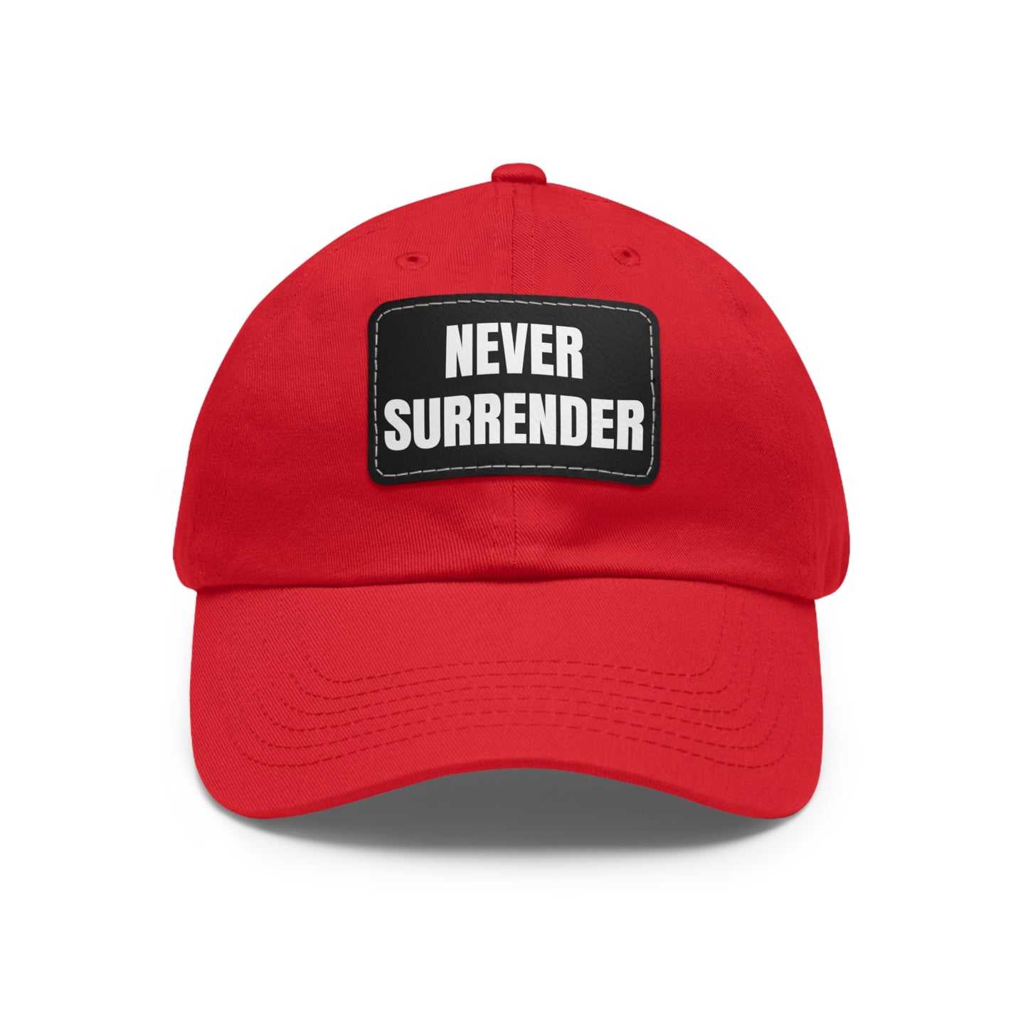 🔥 Never Surrender Warrior Cap 💪 - Red Hot Motivation Headgear