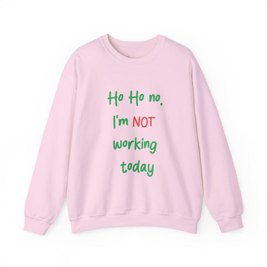 Ho Ho No! Funny Holiday Crewneck Sweatshirt