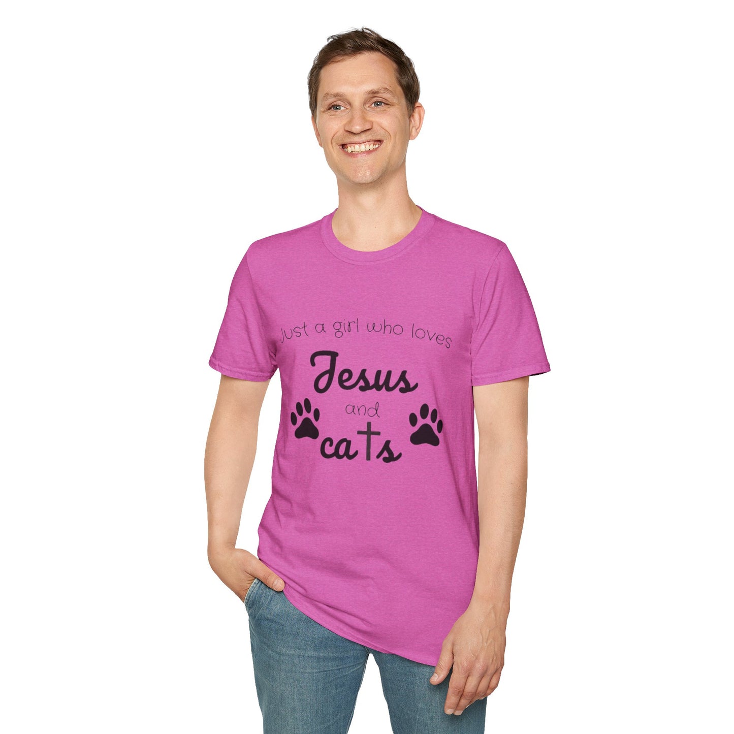 Jesus & Cats Christian Cat Lover Tee | Unique Faith & Feline Gift