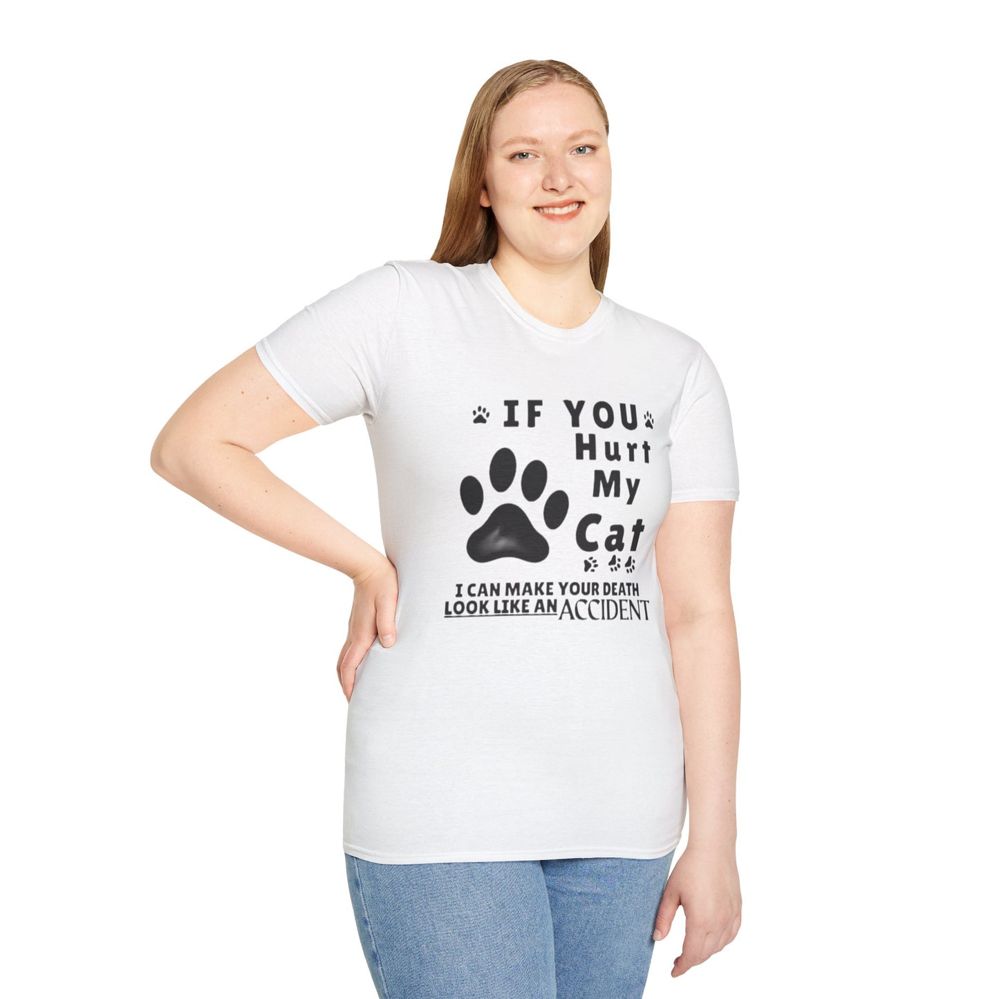“If You Hurt My Cat” Funny Cat Lover Tee | Hilarious Threat Shirt for Fierce Pet Parents