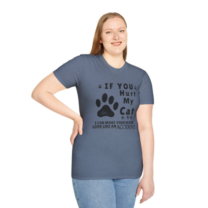“If You Hurt My Cat” Funny Cat Lover Tee | Hilarious Threat Shirt for Fierce Pet Parents