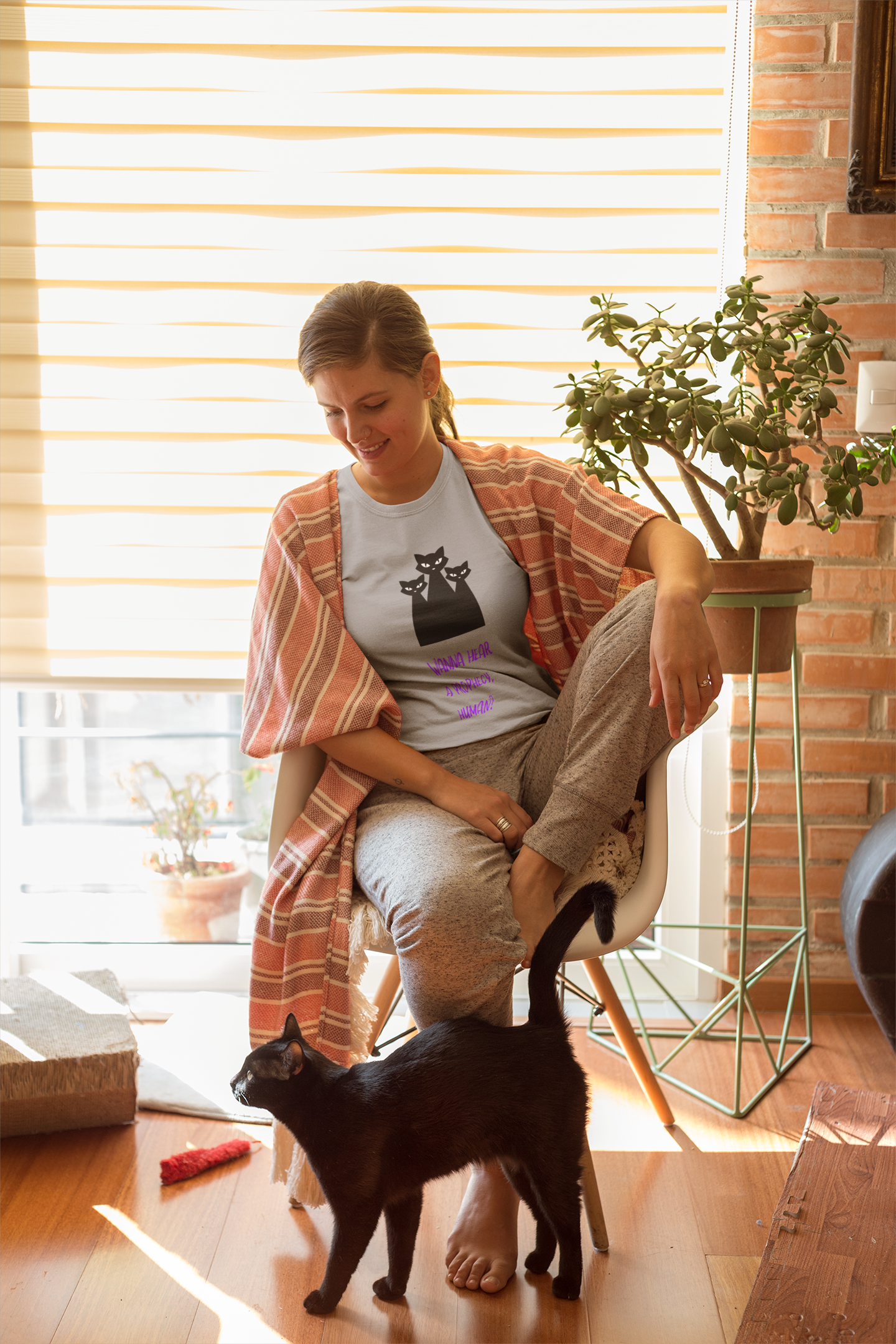 🔮 Mystic Prophecy Cats T-Shirt – Witchy, Spooky & Purrfectly Mysterious 🐈‍⬛