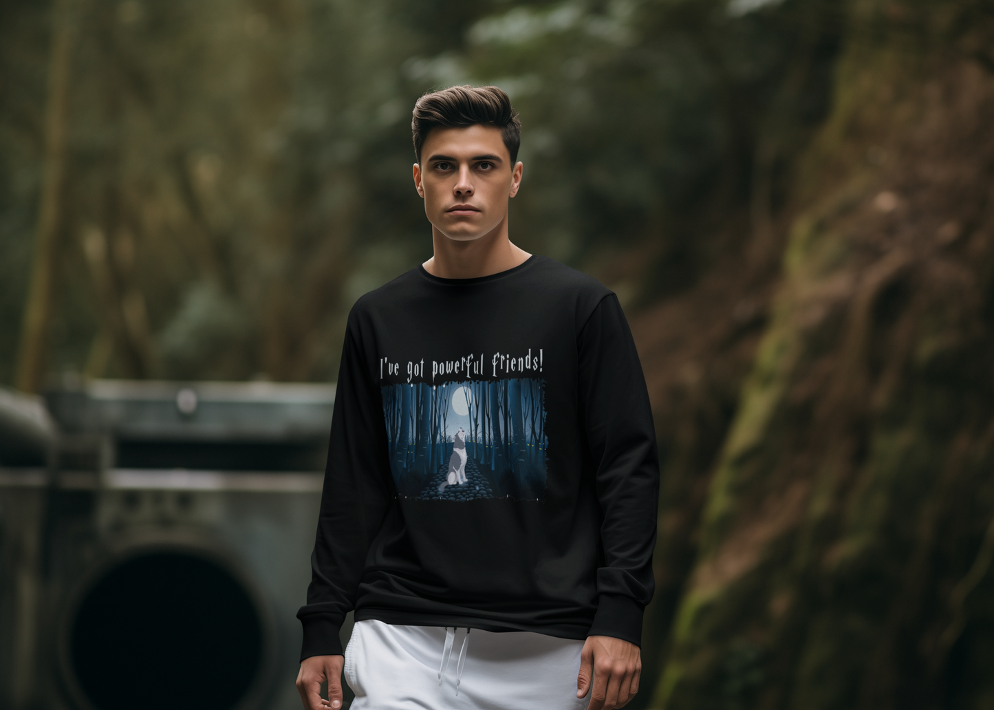 Howl with the Pack: Lone Wolf Long Sleeve Tee