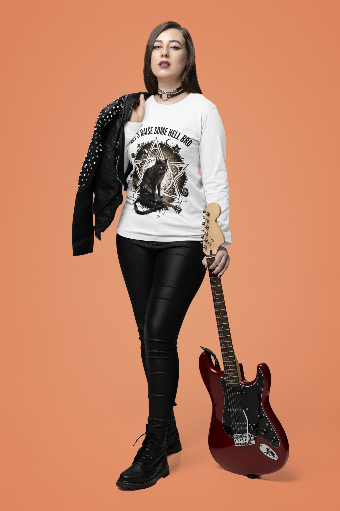 Rock Royalty: Purrfect Performance Long Sleeve Tee