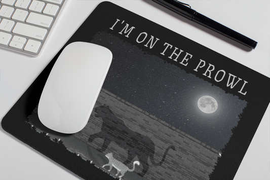 Prowling Panther & Cat Mousepad 🐾 – Sleek & Durable, Ultra-Thin Rubber Base