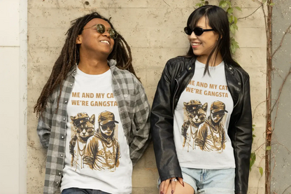 Catitude & Cityscapes T-Shirt | Streetwear Cat Tee | Free Shipping