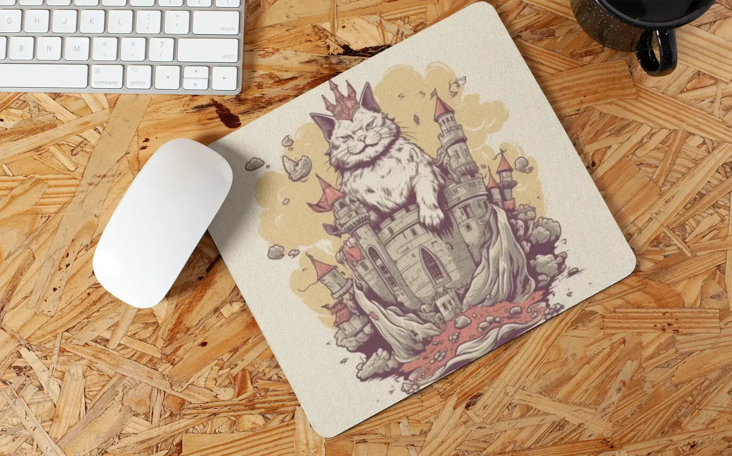 🌟 Majestic Cat King Mousepad 🐱 | Durable Foam | Smooth Glide | Free Shipping 🚚