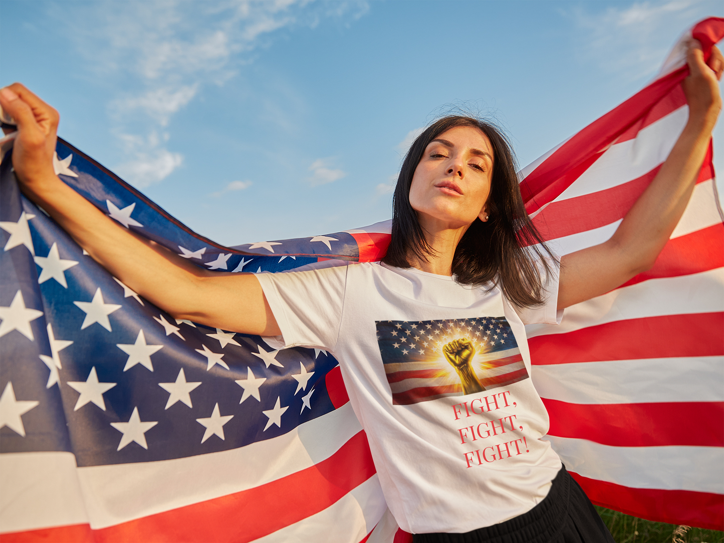 🇺🇸 Patriotic Power: Fist of Freedom Tee ✊